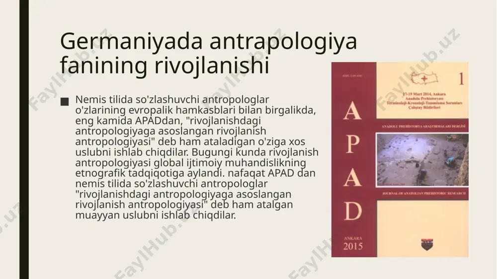 germaniya va fransiyada antrapologiya fanining rivojlanishi - Page 5