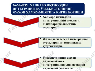 халқаро иқтисодий интеграция — PPTX