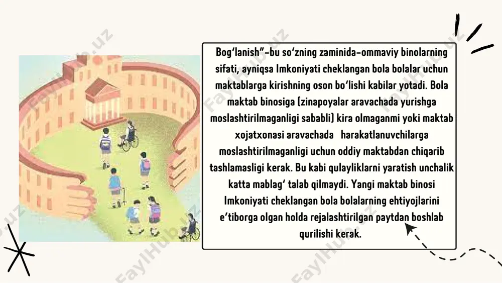 odamlar qatoriga kiradi. bir qator to'siqlar ularning kundalik hayotda ishlash, ijtimoiy xizmatlardan (masalan, ta'lim va sog'liqni saqlash) foydalanish va o'z jamoalarida qatnashish imkoniyatlarini cheklaydi. bularga quyidagilar kiradi: jismoniy to'siqlar - masalan, nogironlar aravachasiga kira olmaydigan binolar, transport, hojatxonalar va o'yin maydonchalari aloqa va axborot to'siqlari - brayl alifbosida mavjud bo'lmagan darsliklar yoki imo-ishora tilidan tarjima qilinmasdan e'lon qilingan sog'liqni saqlash xabarlari munosabatdagi to'siqlar - stereotip, past umidlar, achinish, kamsitish, ta'qib qilish va haqorat qilish kabi toshkentning “qiyofa” teatr harakati pskovda inklyuziv xoreografiya kechasini o‘tkazadi. imkoniyati cheklangan insonlarning xalqaro festivali mintaqada 2016-yildan buyon o‘tkazib kelinadi. festivalning asosiy hodisalari: ijodiy master- klasslar, spektakllar va kinonamoyishlar 16- maydan 18-mayga qadar a.s.pushkin nomidagi pskov drama teatr bo‘lib o‘tadi. 2017-yilning noyabrida “qiyofa” teatri 35 yilligini nishonladi. teatr kollektivida professional aktyorlar bilan bir qatorda imkoniyati cheklangan kishilar ham faoliyat yurgizadi sahna ko’rinishidan parcha thank you! thank you!