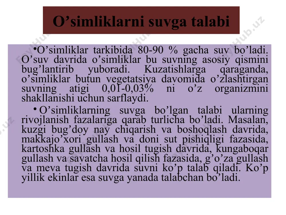 tuproqning suv xossalari va suv rejimi - Page 3