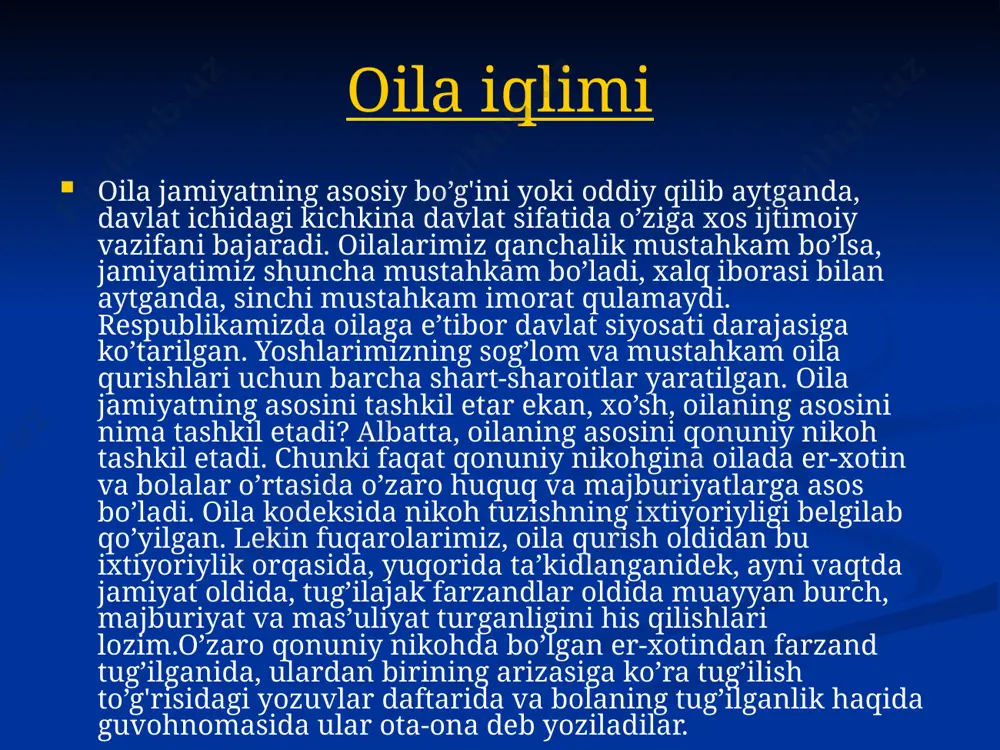 yat mustahkamligi va ma'naviy yetukligining garovidir. президент и.каримов таъкидлаганидек «ғояга қарши фақат ғоя, фикрга қарши фақат фикр, жаҳолатга қарши… билан кураш олиб бормоғимиз лозим» нуқталар ўрнини тўлдиринг. а) маънавият; б) маърифат; в) адолат; г) шафқатлилик; д) шижоат. «туркистон умумий уйимиз» ғояси қайси давлат раҳбари томонидан илгари сурилган? а) россия; б) ўзбекистон; в) бмт халқаро ташкилоти; г) қирғизистон; д) қозоғистон. геополитик мақсадлар ўзида нималарни ифодалайди? а) муайян давлатнинг ривожланишини; б) муайян давлатнинг ўз мавқеи таъсирини ўзга ҳудуд ва минтақаларда кучайтиришга қаратилган сиёсати; в) халқаро инсонпарварликни; г) тинч-тотув яшашни; д) диний қадриятлар устунлигини. ўзбекистон халқининг миллий тараққиёт йўлидаги бош ғояси қайси ғоя ҳисобланади? а) элу-юрт маъмурчилиги; б) озод ва обод ватан, эркин ва фаровон ҳаёт барпо этиш; в) инсонда ҳамма нарса гўзал бўлишлиги; г) инсон қалби ва онги учун кураш; д) барча жавоблар тўғри. 11. қандай кишиларнинг ғурур-ифтихори юсак, мақсад-муддаолари аниқ бўлади? а) ўзини дўстларидан устун юқори кўрувчи; б) бойлик орттиришни биринчи …