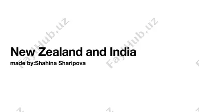 new zealand and india comparison — PDF