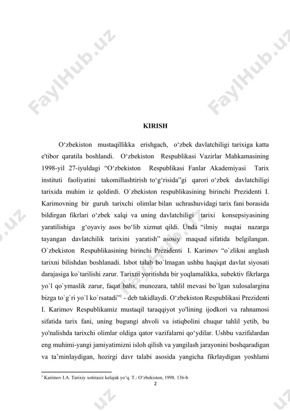 vazifalarni qo‘ydilar. ushbu vazifalardan eng muhimi-yangi jamiyatimizni isloh qilish va yangilash jarayonini boshqaradigan va ta’minlaydigan, hozirgi davr talabi asosida yangicha fikrlaydigan yoshlami tarbiyalash, muhimi, ular ongiga milliy istiqlol, vatanga sadoqat va yurtparvarlik g'oyalarini yanada chuqurroq singdirish va tyeran anglatishdan iboratdir. olimlar e’tirof etganlaridek, dunyo tarixi nihoyatda boy va rang-barangdir. har bir hududlar eng qadimgi davrlardan boshlab jahon sivilizatsiyasi o'choqlaridan biri hisoblanib, bu yyerda dunyo sivilizatsiyasidagi mahalliy xalqlarga xos tarixiy-madaniy jarayonlar bo'lib o'tgan. har bir davlatchilik hududlaridan dunyo sivilizatsiyasi tarixiy taraqqiyotida o'chmas iz qoldirgan olimu fuzalolar, davlat arbobiyu, sarkardalar yetishib chiqqanlarki, bugungi xalqlar ular bilan xaqli ravishda faxrlansa arziydi. hukumatlar tashabbusi bilan tarixi chuqur o`rganila boshlandi. shu jumladan jahon davlatchiligi tarixidagi rossiyaning xix asrdagi davri ham. bu davr haqida ham izlanishlar olib borildi. lekin afsuski rossiyaning xix asrdagi davri va uning jahon tarixidagi o`rni tog`risida ma’lumotlar o`zbek tilida kam uchraydi. xlodvigning franklarni birlashtirish davrida bosqinchilik orqali ko`plab ichki hududlarni egallashga muvaffaq …