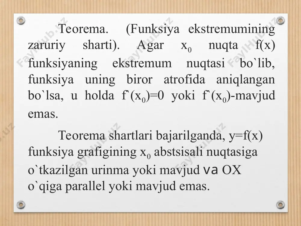 21-mavzu: bir o‘zgaruvchili funksiyani tekshirish - Page 5