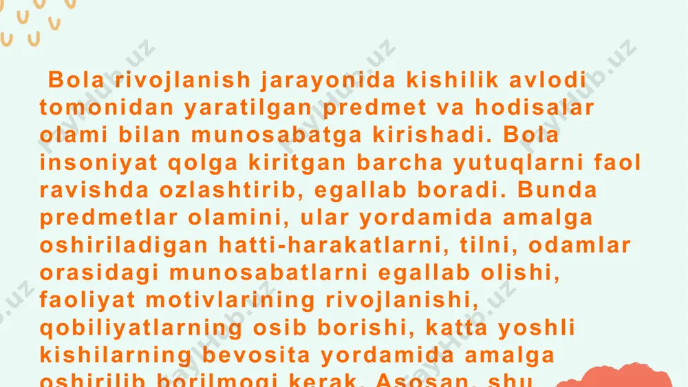 psixik rivojlanish xususiyatlar - Page 5