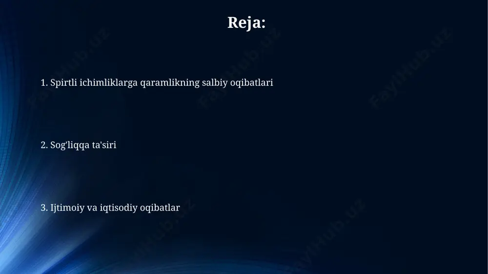 kreditlar tufayli andijon viloyatida alkogolizmga chalinganlarning 75% dan ortig'i qattiq moliyaviy qiyinchiliklarga duch kelmoqda. alkogolizm bilan bog'liq ishdan bo'shatilishlar natijasida toshkent shahrida o'rtacha oylik daromadning 30% ga kamayishi kuzatilgan, bu esa oilalarni qashshoqlikka olib kelishi mumkin. depressiya va ruhiy kasalliklar alkogolizm bilan ogʻrigan 25-45 yoshdagi ayollarda depressiya xavfi 2 baravar yuqori boʻlib, bu holat oʻzbekistonning shahar hududlarida koʻproq uchraydi. surunkali alkogolizm miya hujayralarining 15% ga qadar nobud boʻlishiga olib kelishi mumkin, bu esa depressiya va boshqa jiddiy ruhiy kasalliklar xavfini sezilarli darajada oshiradi. xotira va idrokning buzilishi uzun muddatli alkogolizm prefrontal korteksning faoliyatini 15% ga pasaytiradi, bu esa muhim ma'lumotlarni eslab qolish va yangi ma'lumotlarni qabul qilish qobiliyatini, jumladan samarqandda yashovchi ayollarda ham sezilarli darajada yomonlashtiradi. spirtli ichimliklarni suiiste'mol qilish natijasida miyada 20% ga yaqin neyronlar halok bo'lishi mumkin, bu esa xotira va idrokning sezilarli darajada buzilishiga olib keladi, ayniqsa, 30 yoshdan oshgan toshkentlik erkaklarda. sog'liqqa ta'siri surunkali alkogolizm yurak-qon …
