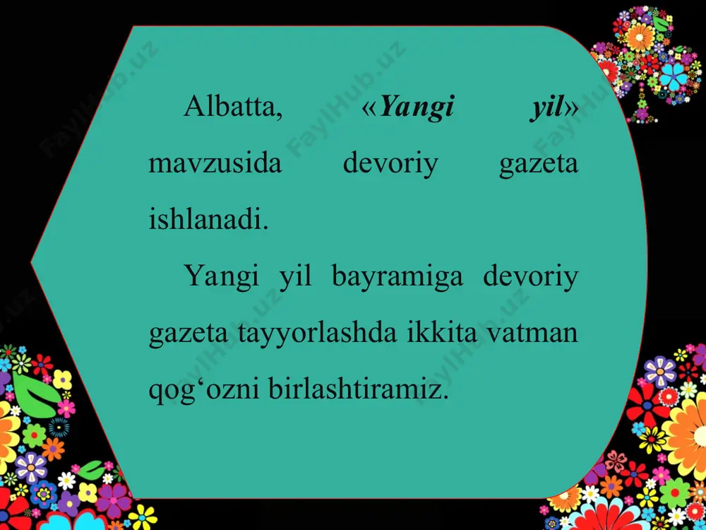 «yangi yil» mavzusida devoriy gazeta ishlash. nazorat ishi 5 - sinf - Page 5