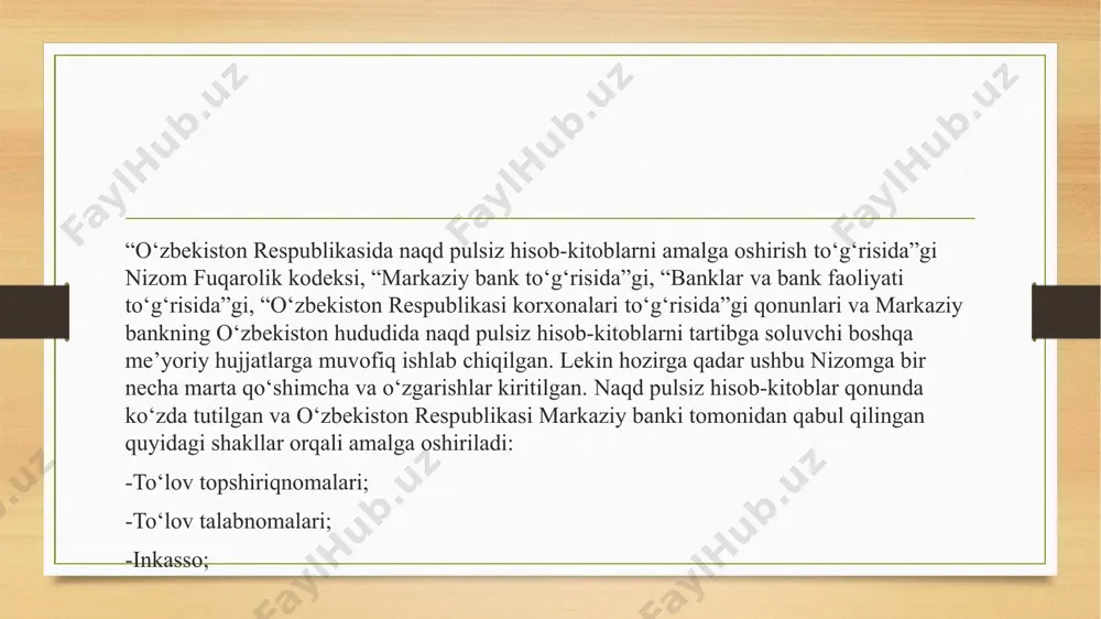 naqd pul siz hisob-kitob operatsiyalari - Page 4