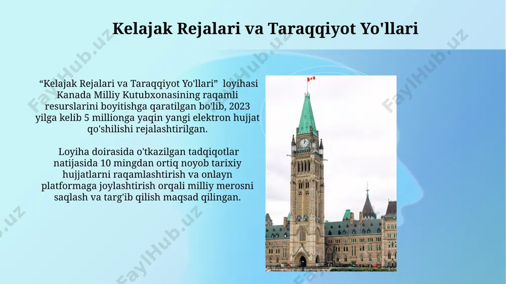 kanada milliy kutubxonasi: resurslari va xizmatlari - Page 5