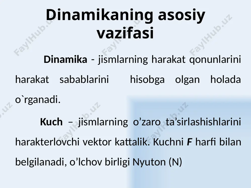 b tashqariga yo’nalgan. r e’tiboringiz uchun rahmat image1.png image2.jpg image3.png image4.png image4.wmf oleobject1.bin image5.jpg image6.jpg image7.wmf image8.wmf image9.wmf oleobject2.bin oleobject3.bin oleobject4.bin image10.wmf image11.png oleobject5.bin image12.png image13.wmf oleobject6.bin image14.png image15.wmf image16.jpeg image17.png oleobject7.bin image18.wmf image19.wmf image20.wmf image21.wmf oleobject11.bin image22.png oleobject8.bin oleobject9.bin oleobject10.bin image110.png image120.png image23.png image140.png image24.wmf image25.wmf image18.png oleobject12.bin oleobject13.bin image26.png image27.png image170.png image180.png image190.png image20.png image21.png pm u =× urr f a m = ur r ( ) u u ===== r rur urr r & dm ddp fmamp dtdtdt dp f dt = ur ur 0 0 1 ()()() t t ttftdt m uu =+× ò r 21 12 f f - = r 2 mm f r g = fmg = urur 2 9,81 м/с g = ( ) pmga =- ururr ( ) pmga =+ ururr fkr =- urr fkx =- ur