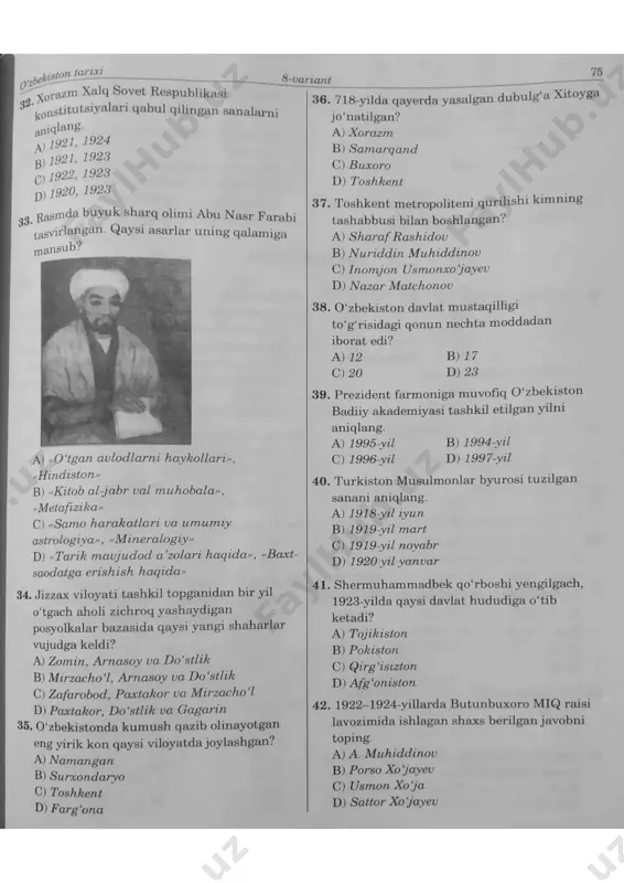 ona tili test savollari - Page 4