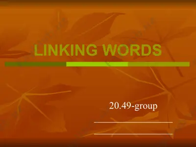 linking words — PPTX