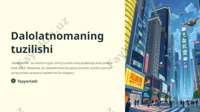 dalolatnoma — PPTX