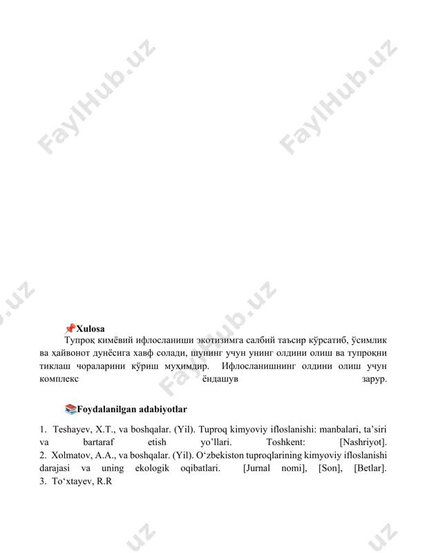 tuproqning kimyoviy ifloslanishi - Page 5