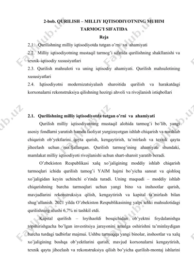 qurilish tarmogi — DOC