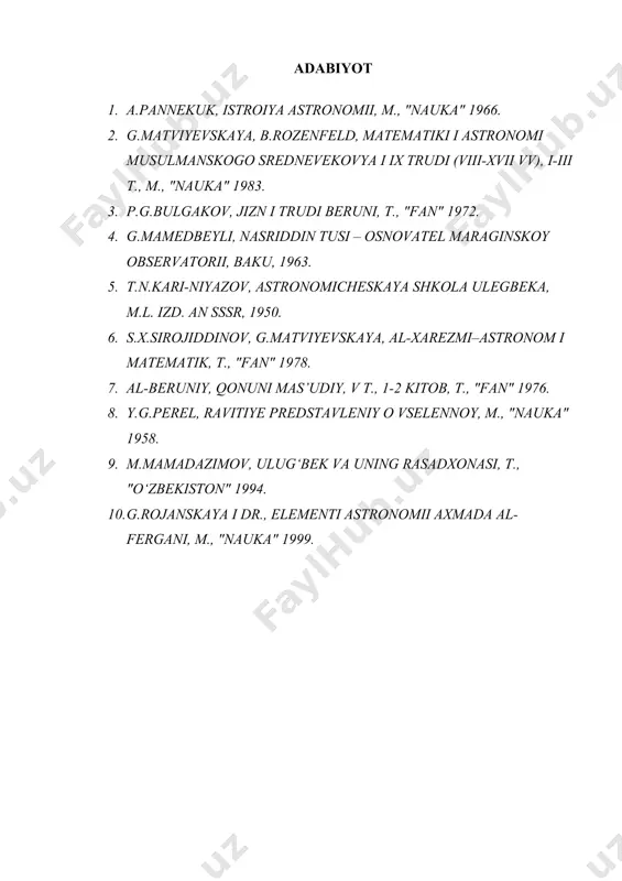 bog'dod astronomiya maktabi va uning faoliyati - Page 5