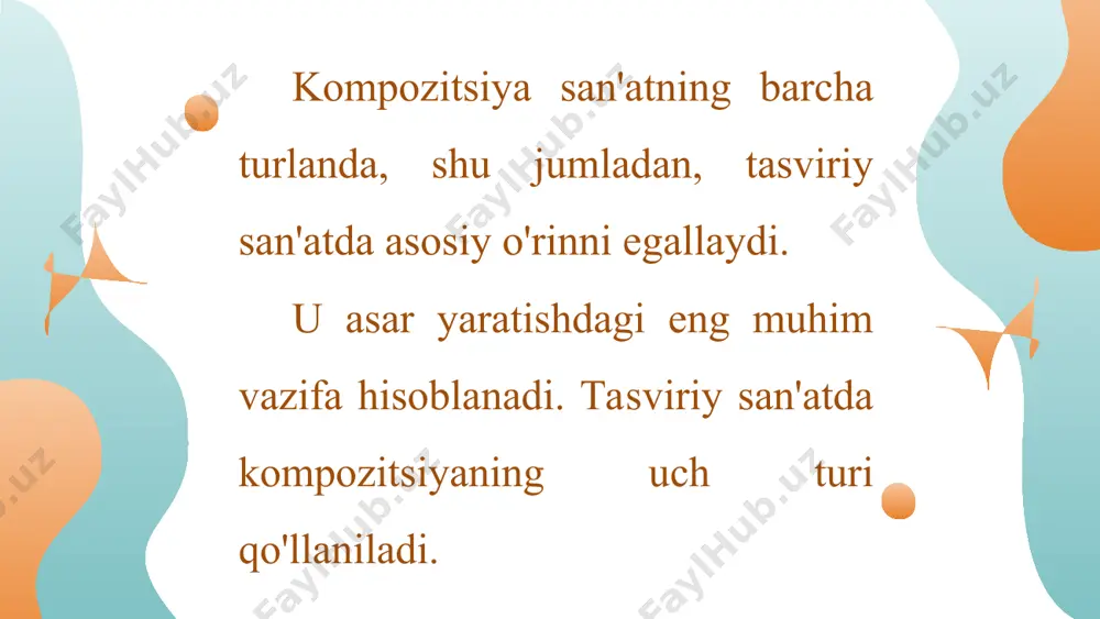 rangtasvir yoki qalamtasvirda 2-3 figurali mavzuli kompozitsiya ishlash 6-sinf - Page 3