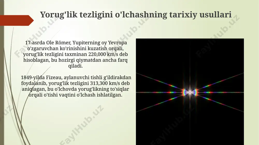 yorugʻlik tezligi va uni oʻlchash usullari - Page 3