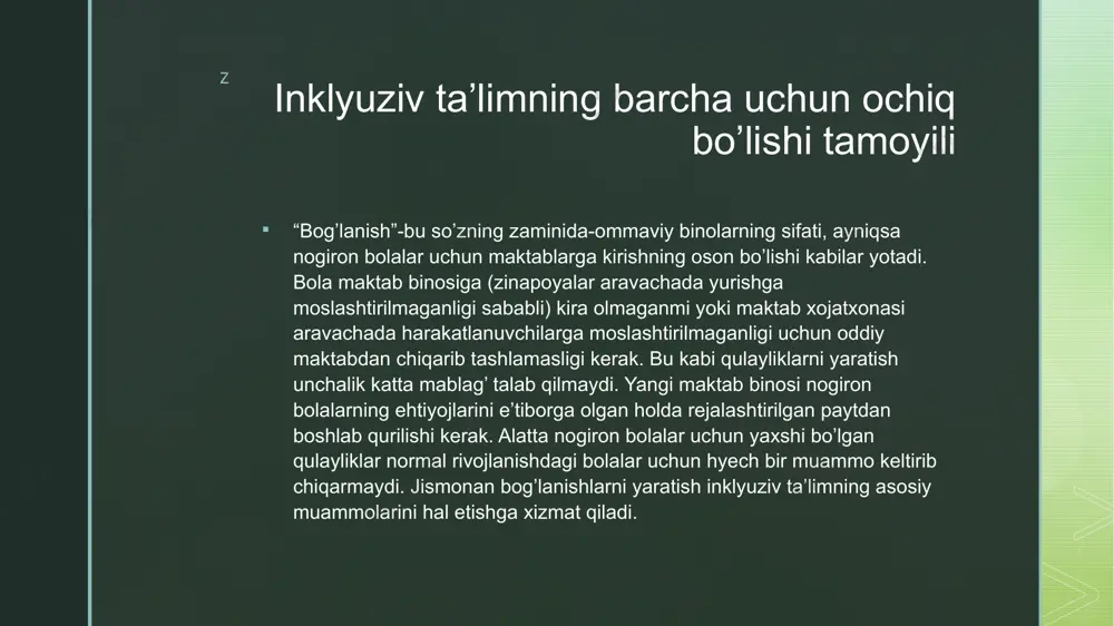 inklyuziv ta’lim tamoyillari va unga bo’lgan ehtiyojlar - Page 4