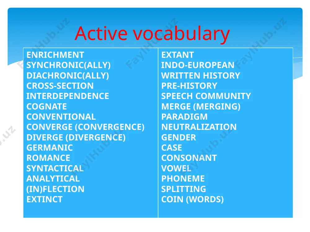 ve an analytical or syntactical structure? what english inflexions do you know? why does english have so few inflexions? how has the loss of inflections influenced the grammatical structure? does english have a fixed word order? why do some nouns have irregular plurals? why do modal verbs have no ending –s? how often do languages develop? do we notice language changes? what is language reconstruction? what unites 4c ad (for gothic) and 7c ad (for english)? is the language born together with its system of writing? how can we find out about early stages of history of english and lifestyle of people who spoke it? give examples. works of ancient historians and geographers, especially roman; descriptions of germanic tribes, personal names and place-names; early borrowings from germanic dialects into other languages; scientific study of extant texts. historical comparative method early 19th c - 1920s language = a series of disconnected …