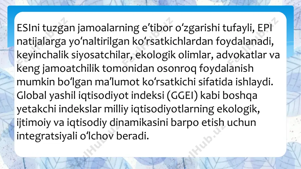 ekologik samaradorlik va barqaror rivojlanish - Page 5