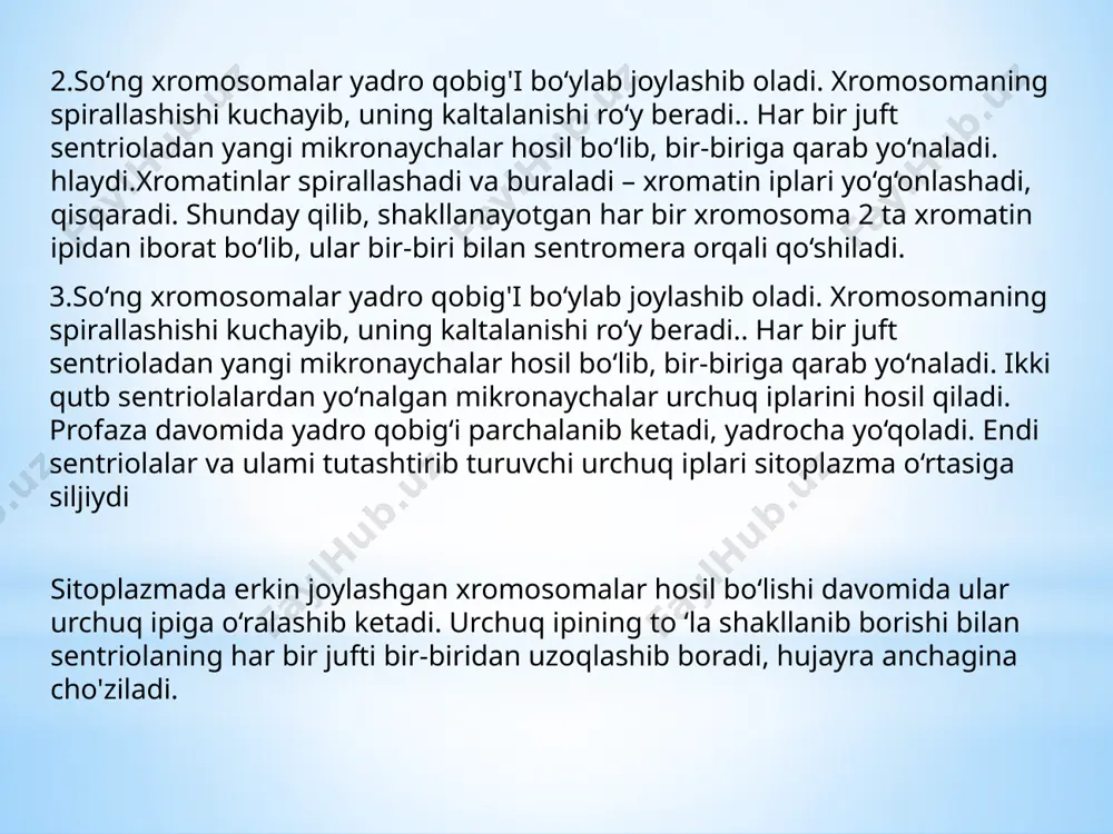 hujayraning hayotiy sikli va bo’linishi - Page 5