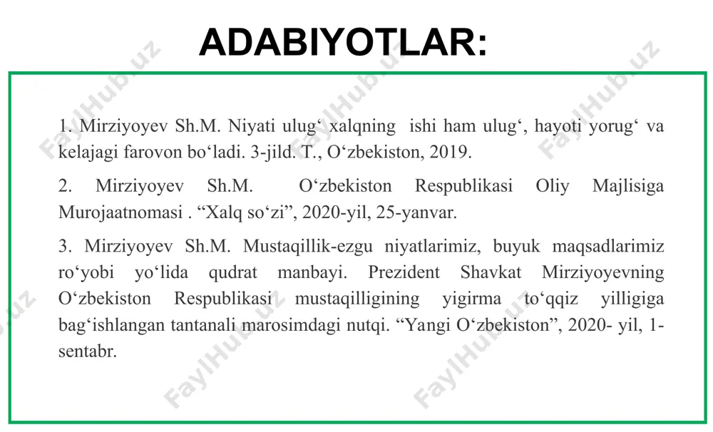 qarashni shakllantirish hamda o’quvchilar tomonidan o’sha nazarda tutilgan ilmiy bilim, ko’nikma va malakalarni o’zlashtirish faoliyatida ko’llaniladigan usullarni o’z ichiga oladi. o’rta ta'lim va o’rta maxsus ta'lim tizimini isloh qilishning asosiy yo’nalishlarida ta'lim mazmunini takomillashtirish, uning tarbiyaviy yo’nalishini kuchaytirish bilan birga, o’qitish metodlarini ham aktivlashtirish asosiy vazifa qilib qo’yildi. endilikda, ta'lim mazmuni insoniyat to’plagan tayyor bilimlar, ko’nikma va malakalarni puxta egallash bilan birga, o’quvchilarning mustaqil fikr yuritish, ijodiy ishlash qobiliyatlarining o’sishini ta'minlay oladigan ijodiy faoliyatni ham o’zida birlashtirmog’i lozim. ta'limning rivojlanish printsiplariga ko’ra, o’quvchilarni mustaqil fikrlash va ijodiy ishlay bilishga o’rgatish va ularda zarur ko’nikma, malakalarni yuzaga keltirishda ta'lim mazmuni bilan birga o’qitish metodlari ham muhim rol o’ynaydi. * o’qitish metodlari murakkab muammo bo’lib, o’rta ta'lim va o’rta maxsus ta'lim tizimida oldiga qo’yilgan mas'uliyatli vazifalarning hal etilishi ko’p jihatdan uning to’g’ri hal qilinishiga bog’liqdir. biroq, hozircha o’qitish metodikasining bu muhim problemasi, xususan tarix o’qitish me­todlari sistemasi yetarli darajada ishlab chiqilmagan. metodik …