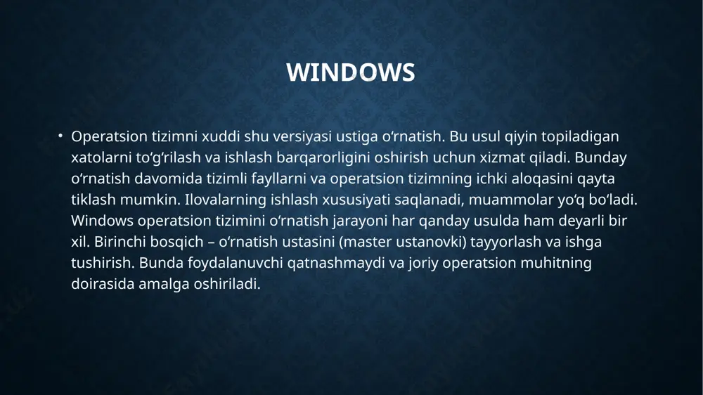 windows operatsion tizimi - Page 5