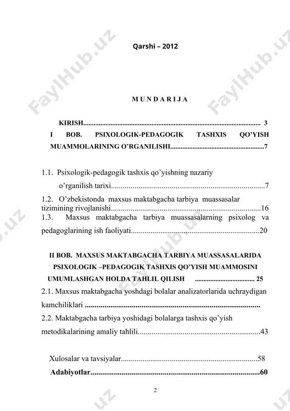 e’tibor berilmoqda. «barkamol» avlodni tarbiyalash masalasi davlat siyosati darajasiga ko’tarilib, bu masalaga ustivor vazifa deb qaralmoqda. mustaqil vatanimizning birinchi ordeni «sog’lom avlod uchun» deb atalgan, «sog’lom avlod uchun» halqaro xayriya jamg’armasining tuzilganligi, 2000 yilni «sog’lom avlod yili», 2001 yilni «ona va bola yili», 2012 yilni “mustahkam oila yili” deb e’lon qilinganligi fikrimizning dalilidir. prezidetimiz tomonidan «sog’lom avlod» ruknidagi, maxsus yordamga muhtoj bo’lgan bolalarni sog’lomlashtirish, ularni sog’lom kishilar qatoriga qo’shish, ijtimoiy, moddiy jihatdan himoyalash, mehnatga, ijtimoiy hayotga moslashtirish masalalariga doir qator qarorlar , xujjatlar chiqarilmoqda, qabul qilinmoqda. respublikamizda so’nggi paytlarda bolalarnining sog’lom tug’ilishini ta’minlash, anomaliyalarning oldini olish hamda jismoniy yoki ruhiy rivojlanishda kamchiliklari bo’lgan bolalarni ertaroq aniqlash chora-tadbirlari ustida talaygina ishlr olib borilmoqda. bu masalani tez va samarali hal bo’lishini ta’minlash maqsadida onaning homiladorlik davridan boshlab to bola voyaga etgunga qadar uning rivojlanishi tibbiyot xodimlari, o’qituvchi va tarbiyachilar, psixolog, defektologlar tomonidan nazorat qilinib, “sog’lom avlod»dasturini to’g’ri amalga oshirilishini ta’minlash chora-tadbirlari ishlab …