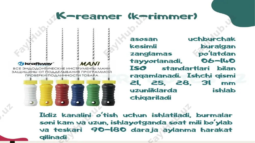 ildiz kanalini ishchi uzunligini aniqlash usullari - Page 4