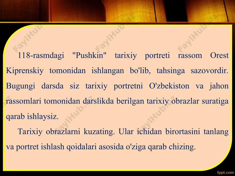 tarixiy mavzuda portret ishlash 6-sinf - Page 5