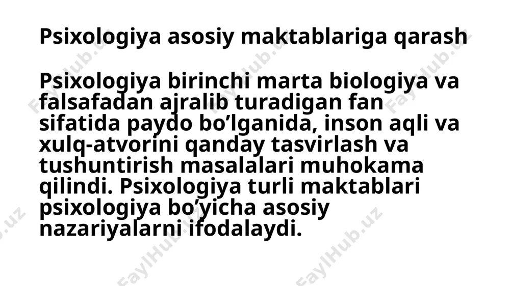 psixologiya asosiy maktablariga qarash - Page 4