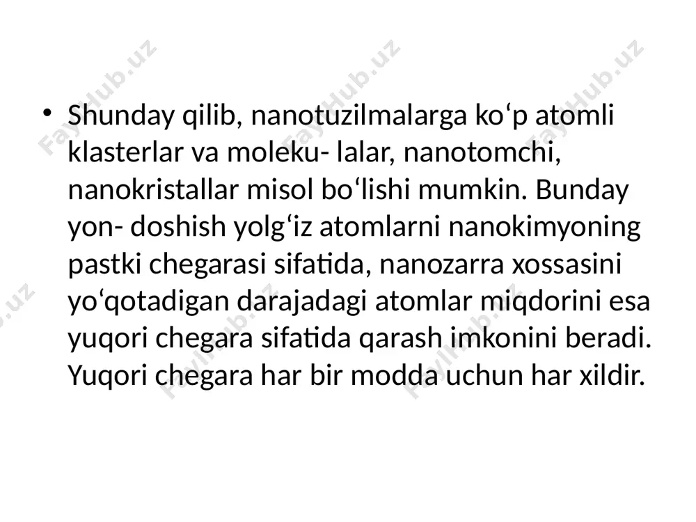 nanokimyo obyektlari. nanomateriallarni sinflanishi. nanozarrachalar - Page 5