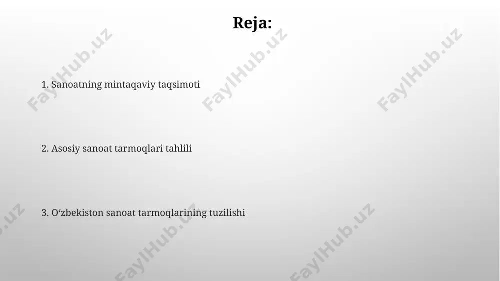 'ini tashkil etib, 200 dan ortiq yirik va o'rta korxonalarni o'z ichiga oladi, asosan mineral o'g'itlar va kimyoviy tolalar ishlab chiqarishga ixtisoslashgan. e'tiboringiz uchun rahmat @taqdimot_robot image3.png image4.jpg image5.jpg image6.jpg image7.jpg image8.jpg image1.png