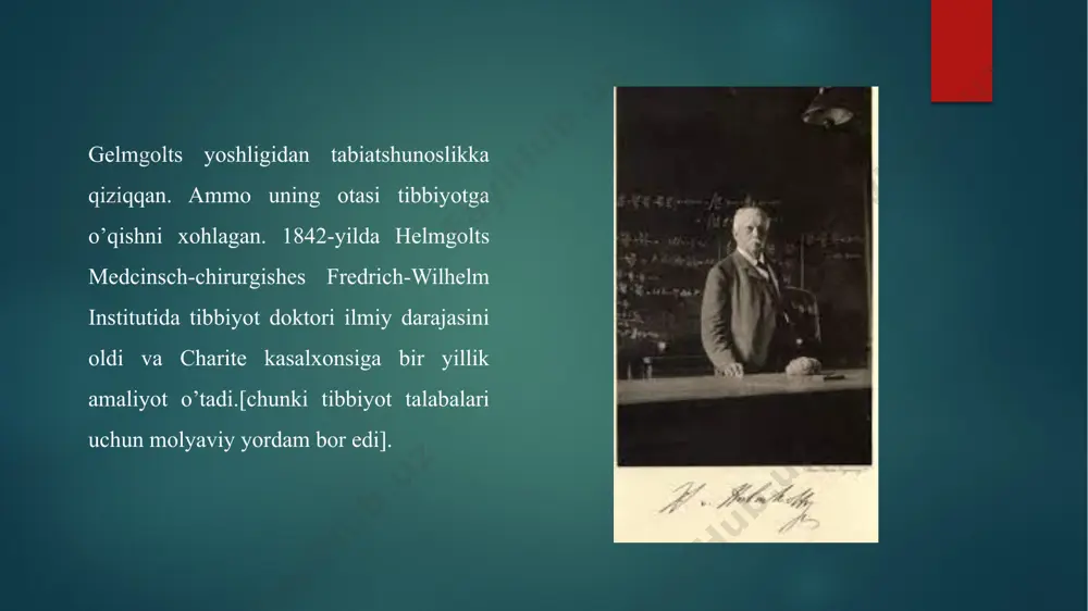 hu sababli, o'sha davrdagi rivojlangan mamlakatlarda (germaniya,angliya va fransiya) umumiy boshlang'ich ta'lim joriy etildi.bu esa, o'z navbatida, qobiliyatli va iqtidorli bolalarni psixologik tanlash, qobiliyatsizlik muammolari va umuman olganda qobiliyatlarning rivojlanganligini o'rganish eksperimental psixologlar tomonidan qator tajribalarda o’rganila boshlandi. ya'ni, o'sha paytda g'arbda differentsial psixofizyologiya yo'nalishi ko'proq rivojlana boshladi. bu yo'nalish galton, bine,simon, spearman, kettel, shtern, munsterberg kabi taniqli olimlar tomonidan taqdim etildi. ushbu yo'nalishning umume'tirof etilgan asoschisi nemis shifokori, faylasufi vundt hisoblanadi. vundt (1832-1920). psixologiya va tabiatshunoslikni birlashtirishda hal qiluvchi rol o'ynagan kishi edi. tibbiy ta'limni tugatandan so'ng u tibbiy amaliyotdan voz kechdi, mashhur fiziolog i. myuller (1801-1858) bilan o'qidi va 1856-da doktorlik dissertatsiyasini himoya qilinganidan so'ng, geydelberg universitetida gelmgoltz (shifokor, fiziolog, fizika, faylasuf) yordamchisi sifatida fiziologiyani o'rgandi. bu erda gelmgoltz bilan ishlaydigan v. vundt 1832da eksperimentlar asosida p. buger (frantsiya), nemis tadqiqotchilari e. g. veber va t. fexnerning asarlari bilan tanishdi va asosiy psixofizyologik qonunyatlarni shakllantirildi, bu stimulyator parametrlar …