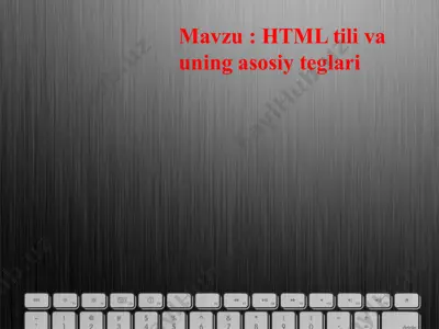 html tili va uning asosiy teglari — PPTX