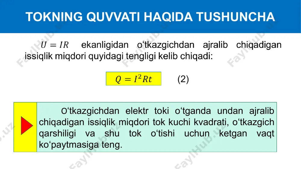 elektr toki ta’siri va iste’molchilarning qizishi - Page 5