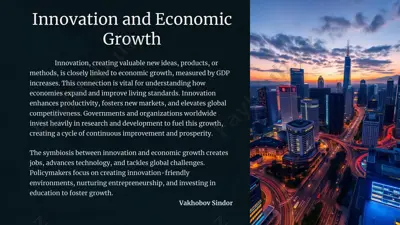 innovation and economic growth — PPTX