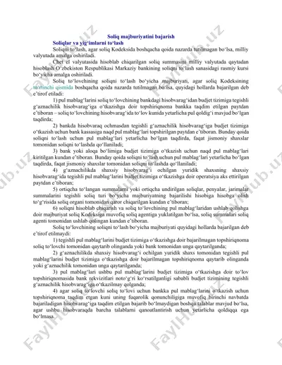 soliq majburiyatini bajarish — DOCX
