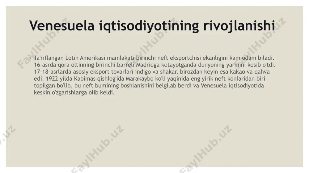 venesuela yalpi ichki maxsuloti va statistikasi - Page 3