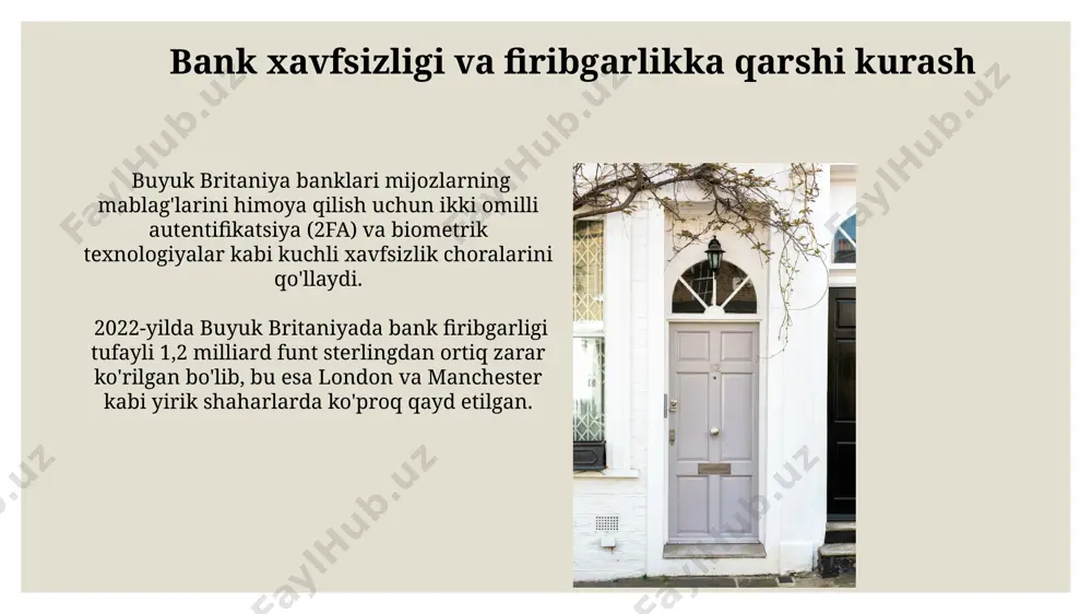 funt sterlingdan ortiq kreditlar berish orqali buyuk britaniya iqtisodiyotining muhim qismini tashkil etadi. ushbu banklar, xalqaro to'lovlar va valyuta almashinuvi kabi xizmatlarni taqdim etib, buyuk britaniyaning global moliyaviy markazi sifatidagi rolini mustahkamlaydi va dunyoning turli burchaklaridan 1000 dan ortiq kompaniyalarga xizmat ko'rsatadi. birlashgan qirollik bank tizimining tarixi 1694-yilda angliya banki tashkil topganidan keyin, londondagi valyuta bozorining rivojlanishi va milliy iqtisodiyotga ta'siri sezilarli darajada o'sdi, bu esa buyuk britaniyaning jahon moliyaviy markaziga aylanishiga turtki bo'ldi. 19-asrda shotlandiya va uelsdagi mintaqaviy banklarning ko'payishi, turli xil bank operatsiyalari va moliyaviy vositalarni taklif qilish bilan birga, buyuk britaniya bank tizimining murakkablashishiga olib keldi. yaqinda bo'lib o'tgan islohotlar 2023-yilda buyuk britaniyaning moliyaviy xulq-atvor avtoriteti (fca) tomonidan londonda amalga oshirilgan islohotlar banklarning mijozlar ma'lumotlarini himoya qilish bo'yicha talablarini 30% ga oshirdi. shotlandiya banklarida 2022-yilda kiritilgan yangi qoidalar kichik va o'rta bizneslarga 5 million funt sterlinggacha bo'lgan kreditlarni olishni osonlashtirdi. moliyaviy texnologiyalar (fintech) buyuk britaniyada 2000 dan …