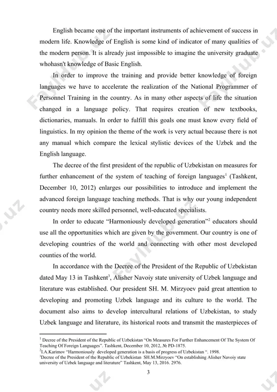 nts in the context of professional and specific aspects of the foreign languages, and also studying its genres helps them in the future to establish correct intercultural communication, to be well informed about linguistics, obviously helps to improve literacy skills, to become among colleagues authoritative, stimulates professional growth in the professional environment. i’ve investigated one of the important parts of speech in modern english. the adjective expresses the categorial semantics of property of a substance. it means that each adjective used in tile text presupposes relation to some noun the property of whose referent it denotes, such as its material, color, dimensions, position, state, and other characteristics both permanent and temporary. it follows from this that, unlike nouns, adjectives do not possess a full nominative value. indeed, words like long, hospitable, fragrant cannot effect any self-dependent nominations; as units of informative sequences they exist only in collocations showing what is …