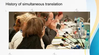 history of simultaneous translation — PPTX