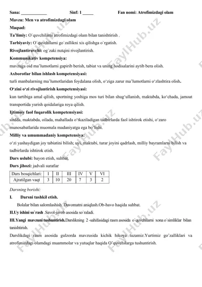 atrofimizdagi olam — DOCX