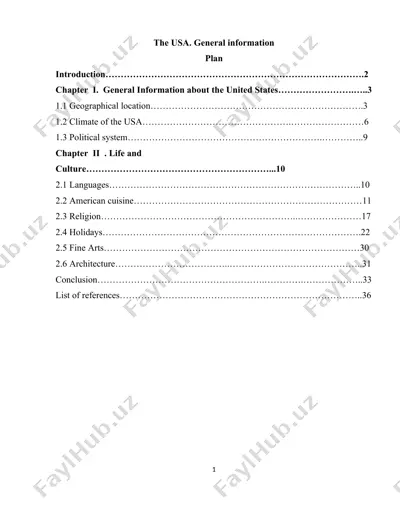 the usa. general information — DOCX