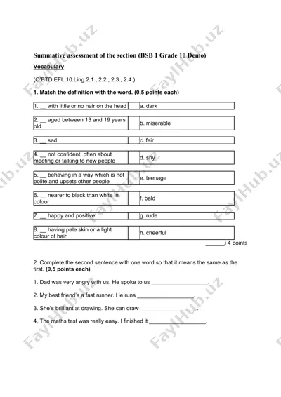 vocabulary — DOCX