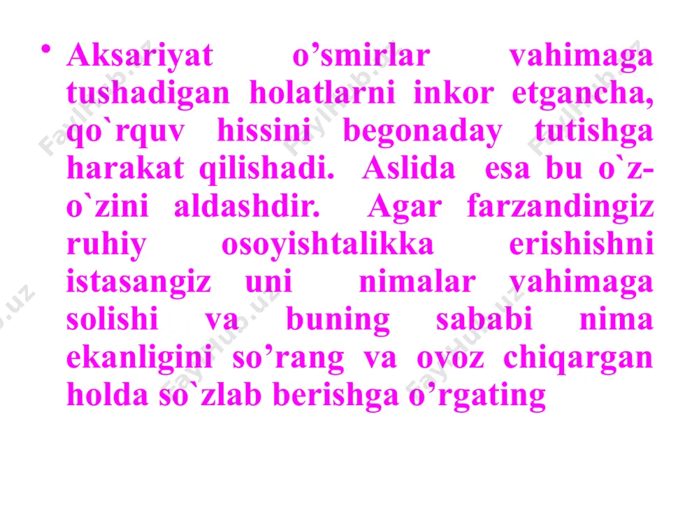 qo’rquvni yengishning samarali usullari - Page 4