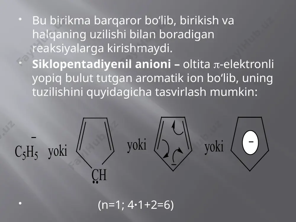 benzol halqasi tutmagan aromatik sistemalar - Page 4