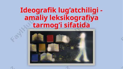 semantik maydonlar va tilshunoslik — PPTX