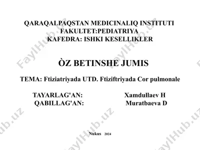 ftiziatriyada udt — PPTX